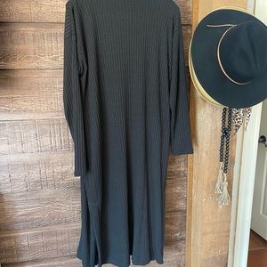 Long knit cardigan